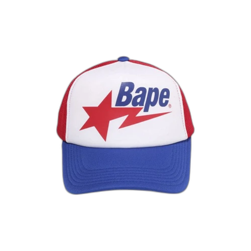 BAPE Sta Mesh Cap 'Red/Navy'