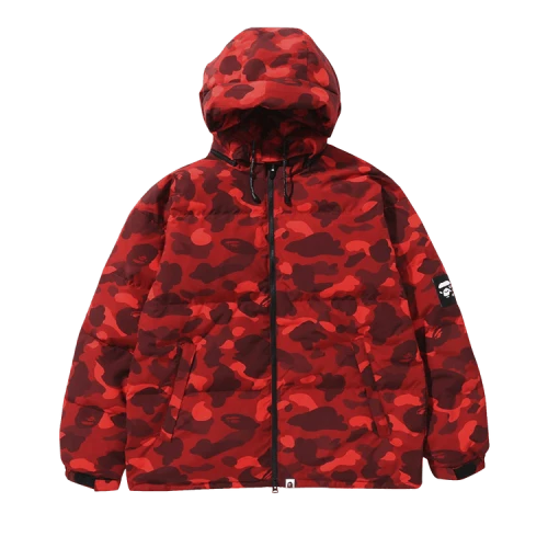 BAPE Color Camo Relaxed Fit Down Jacket 'Red'