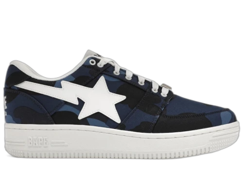 A Bathing Ape Bape Sta Low Color Camo Navy