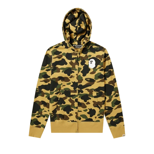 BAPE 1st Camo Zip Hoodie 'Yellow'