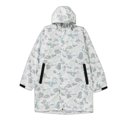 BAPE Space Camo Long Hoodie Jacket 'White'