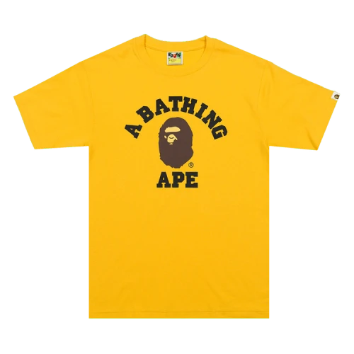 BAPE College Tee 'Yellow'