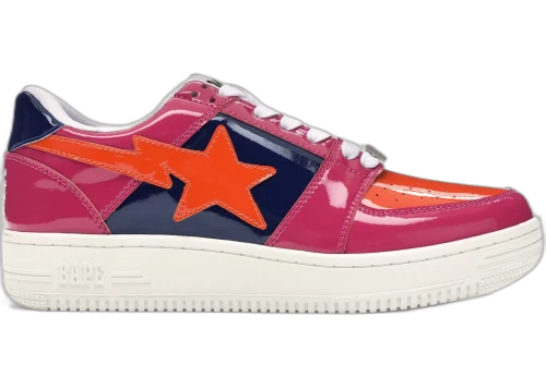 A Bathing Ape Bape Sta Low Color Block Pink Orange Navy