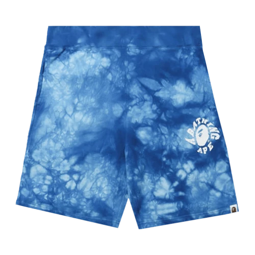 BAPE Tie Dye Sweat Shorts 'Blue'
