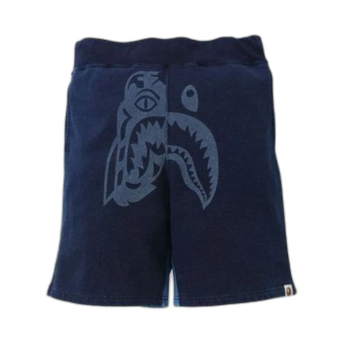 BAPE Tiger Shark Sweat Shorts 'Indigo'
