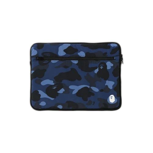 BAPE Color Camo PC Case 15in 'Navy'