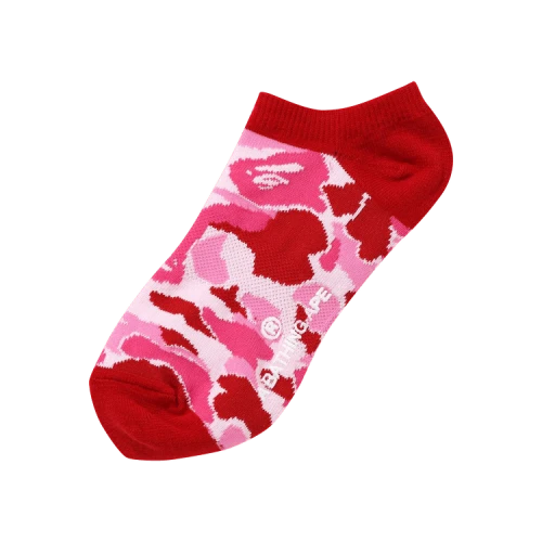 BAPE ABC Camo Short Socks 'Pink'