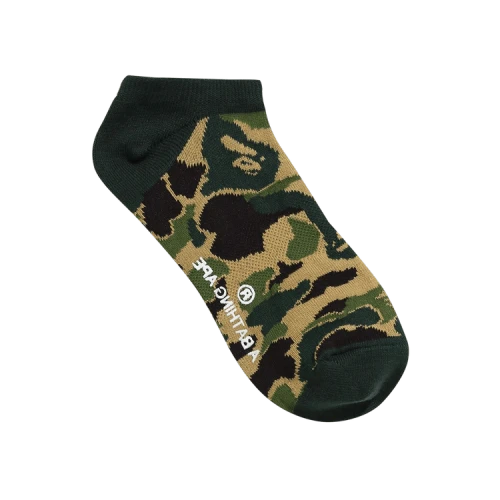 BAPE ABC Camo Ankle Socks 'Green'