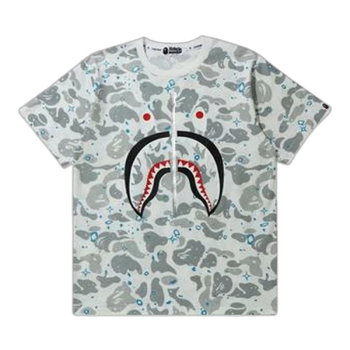 BAPE Space Camo Shark Tee 'White'