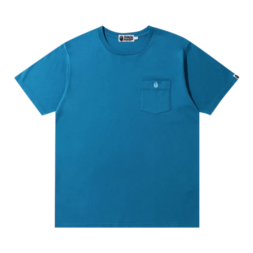 BAPE One Point Pocket Overdye Tee 'Blue'