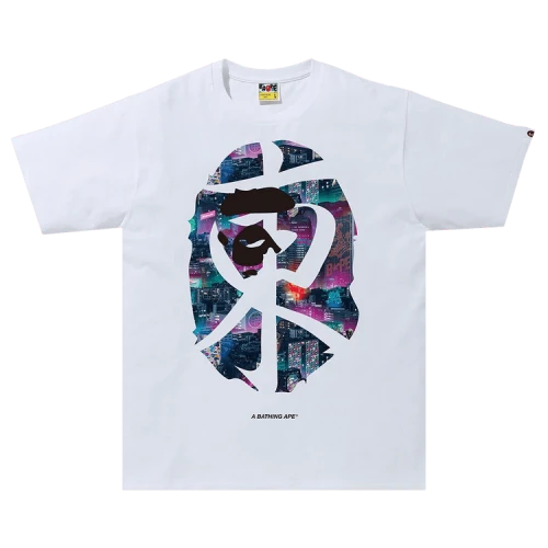 BAPE Neon Tokyo Tee 'White'