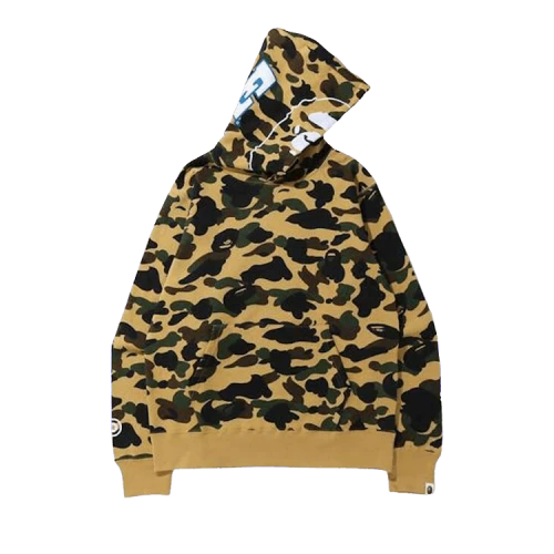 BAPE 1st Camo 2nd Ape Pullover Hoodie 'Yellow'