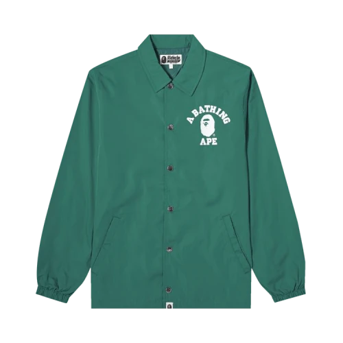 BAPE College Coach Jacket 'Green'