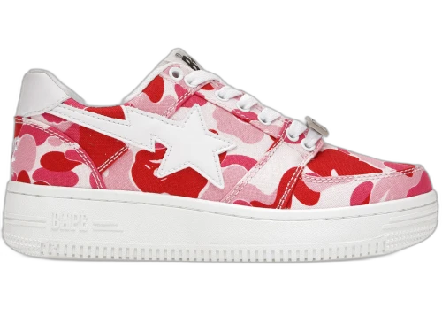 A Bathing Ape Bape Sta Low ABC Camo 20th Anniversary Pink
