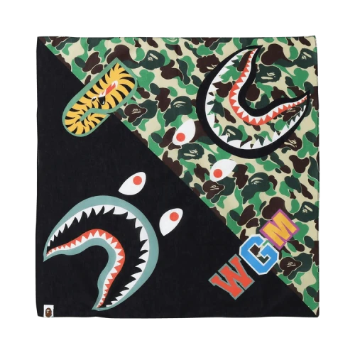 BAPE ABC Camo Shark Bandana 'Green'