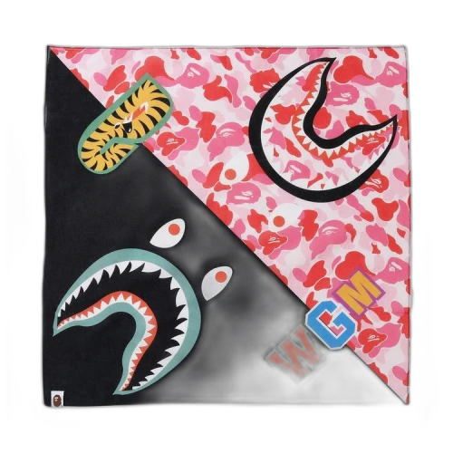 BAPE ABC Camo Shark Bandana 'Pink'
