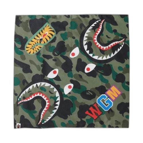 BAPE 1st Camo Shark Bandana 'Green'