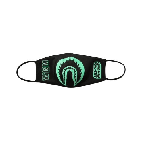 BAPE Glow In The Dark Shark Mask 'Black'