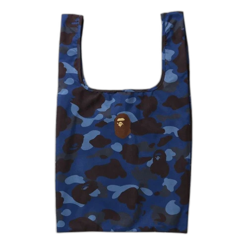 BAPE Color Camo Shopping Bag 'Navy'