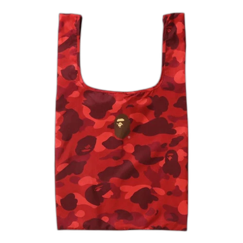 BAPE Color Camo L Shopping Bag 'Red'