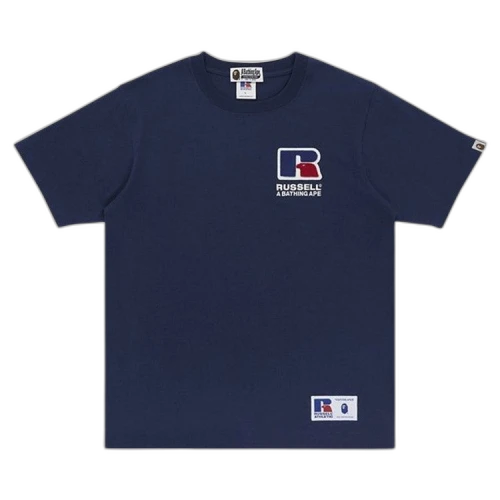 BAPE x Russell College T-Shirt 'Navy'