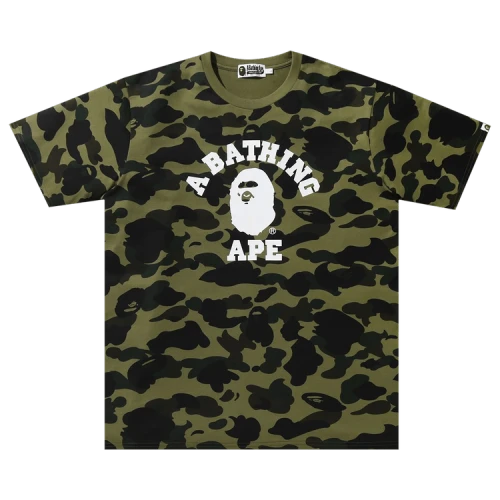 BAPE 1st Camo College Tee 'Green'