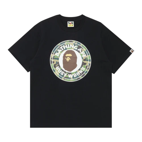 BAPE 1st Camo Busy Works Tee 'Black/Green'