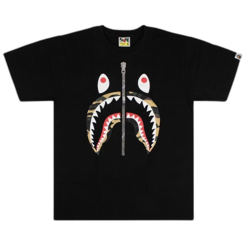 BAPE 1st Camo Shark Tee 'Black/Yellow'