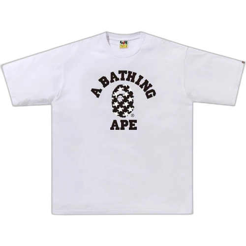 BAPE STA Pattern College Relaxed Fit Tee 'White/Black'