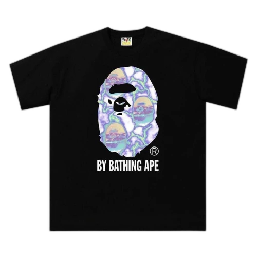 BAPE Lightning By Bathing Relaxed Fit Tee 'Black/Blue'