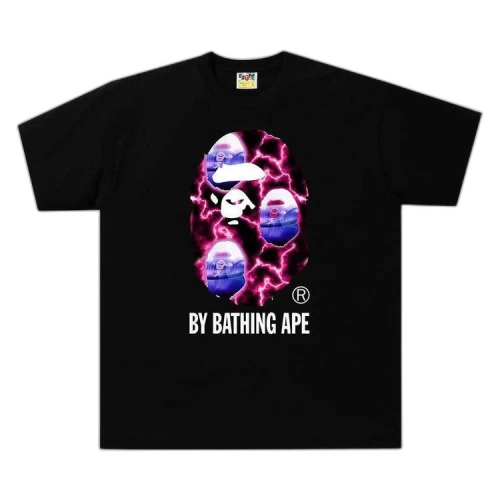 BAPE Lightning By Bathing Relaxed Fit Tee 'Black'