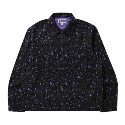BAPE Leopard Tracket Jacket 'Black'