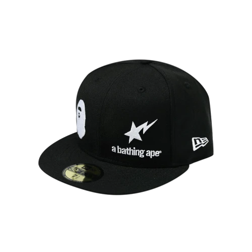 BAPE x New Era 59 Fifty Cap 'Black'