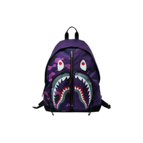 BAPE Color Camo Shark Day Pack 'Purple'
