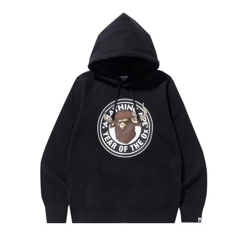 BAPE Year Of The Ox Pullover Hoodie 'Black'