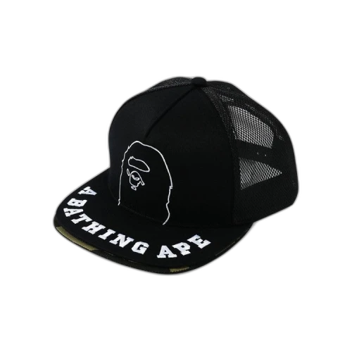 BAPE Double Visor Snap Back Mesh Cap 'Black'