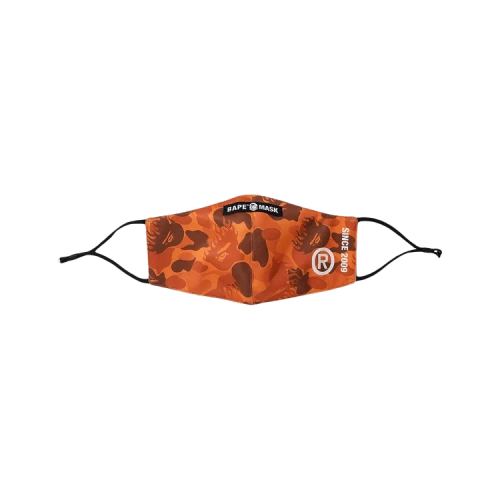 BAPE Fire Camo Mask 'Orange'