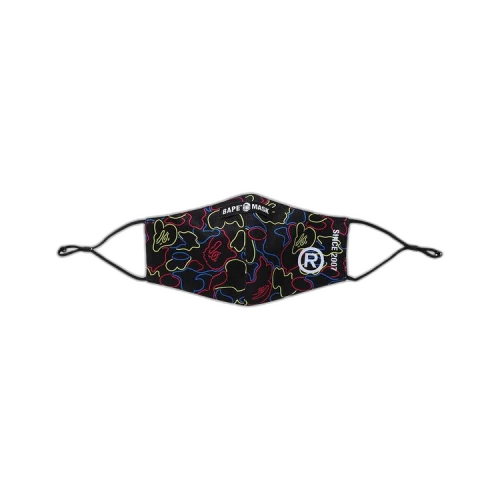 BAPE Neon Camo Mask 'Black'