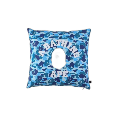 BAPE ABC Camo College Square Cushion 'Blue'