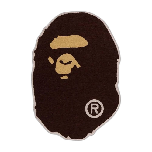 BAPE Ape Head Rug Mat 'Brown'