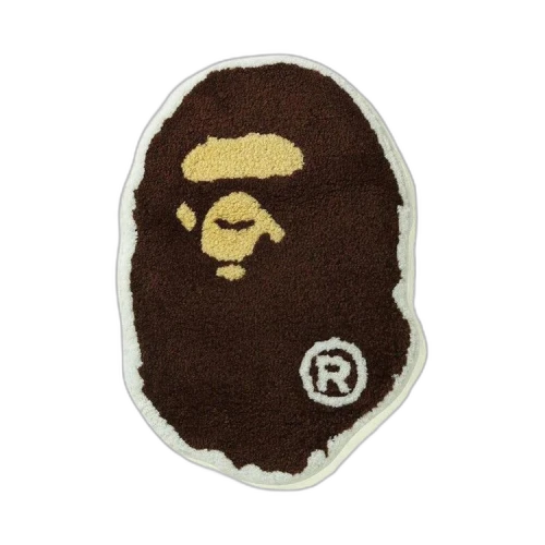 BAPE Big Ape Head Rug Mat 'Brown'