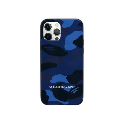 BAPE Color Camo iPhone 12/12 Pro Case 'Navy'