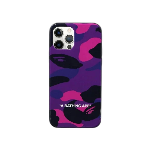 BAPE Color Camo iPhone 12/12 Pro Case 'Purple'