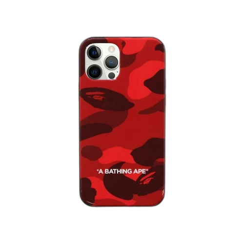 BAPE Color Camo iPhone 12/12 Pro Case 'Red'