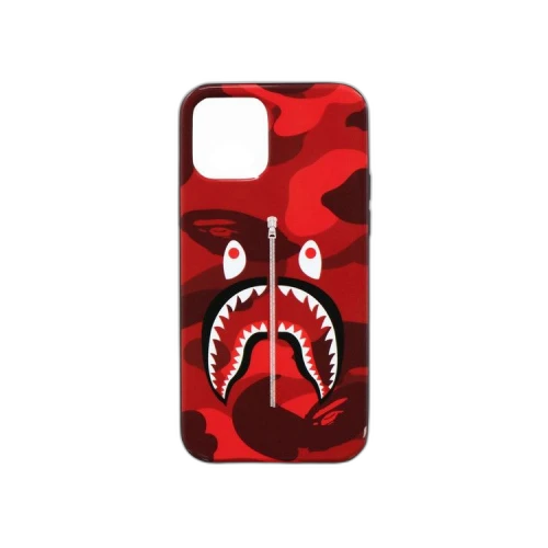 BAPE Color Camo Shark iPhone 12/12 Pro Case 'Red'