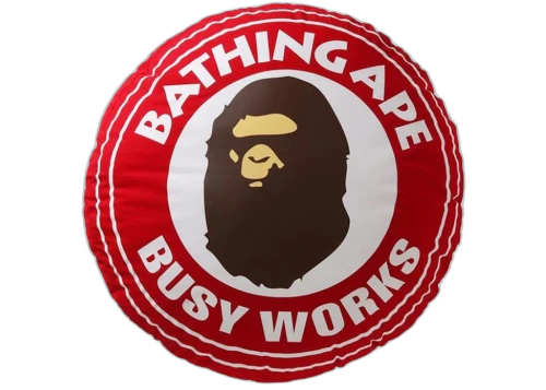 BAPE Big Busy Work Shop BWS Cushion Red