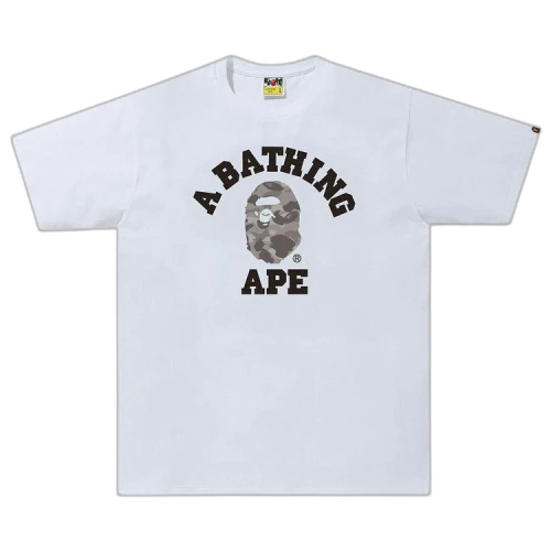 BAPE Color Camo College Tee 'White/Gray'