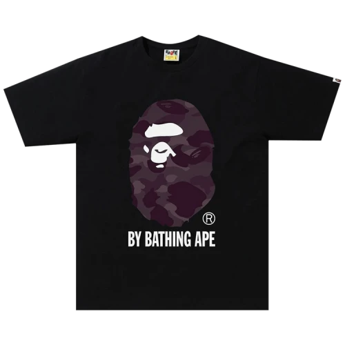 BAPE Color Camo Tee 'Black/Burgundy'