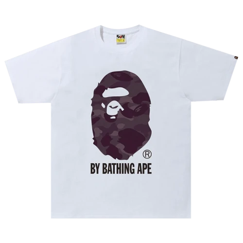 BAPE Color Camo Tee 'White/Burgundy'
