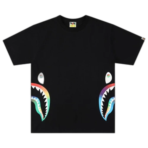 BAPE Rainbow Side Shark Tee 'Black'